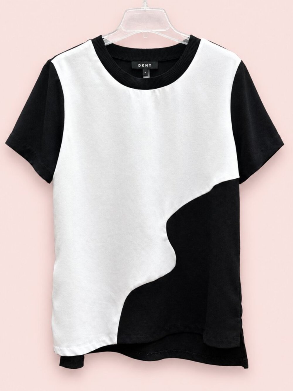 DKNY Colorblock Tunic Top